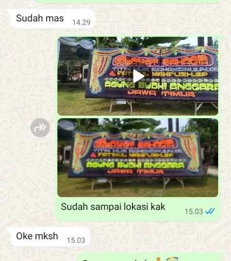 Pengiriman Papan Bunga Balai Kartini