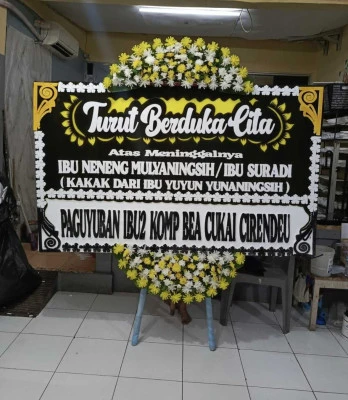 Papan Bunga di Balai Kartini